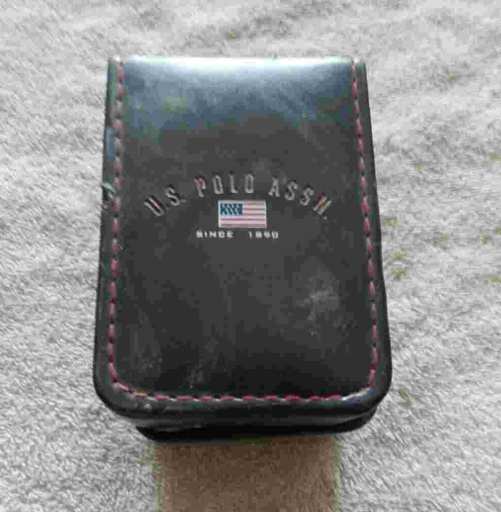 U.S. Polo Assn. Men's Dual Time Analog-Digital Watch, Red Dial Black Band US9332