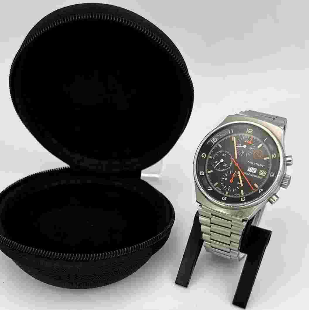 Orfina Porsche Design Military 7177 Chronograph Black Dial Men's Watch