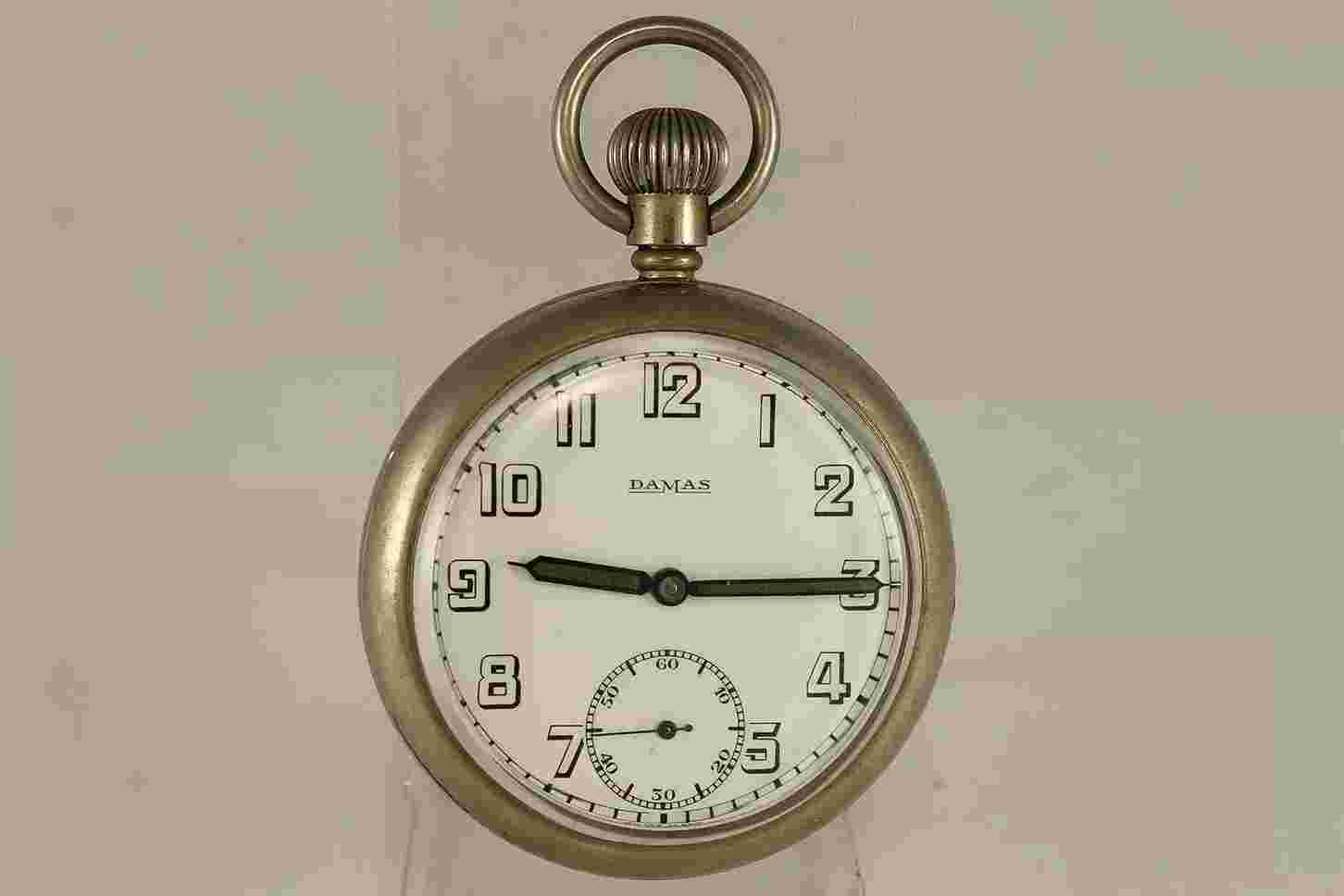 DAMAS  Military Swiss Pocket Watch 1930's