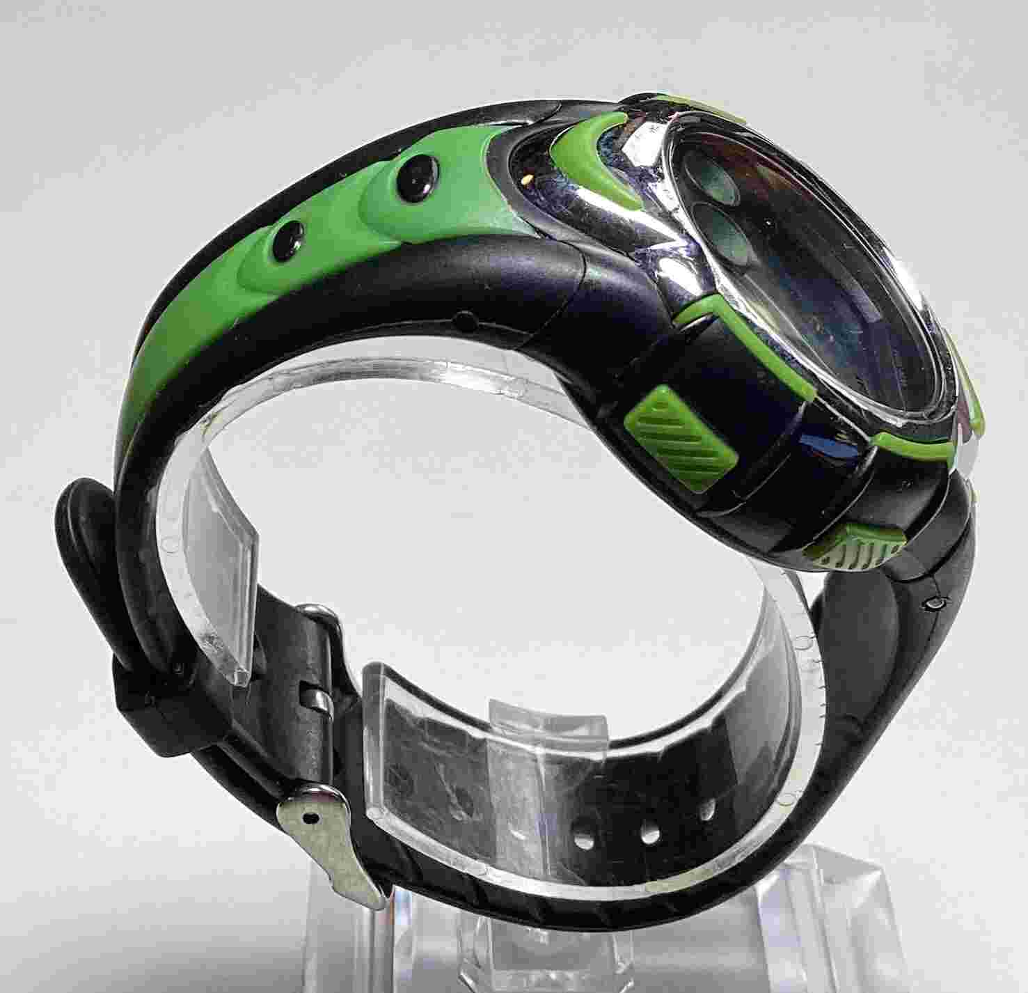 Pasnew Digital Watch Green Black Stopwatch Date WR New Battery