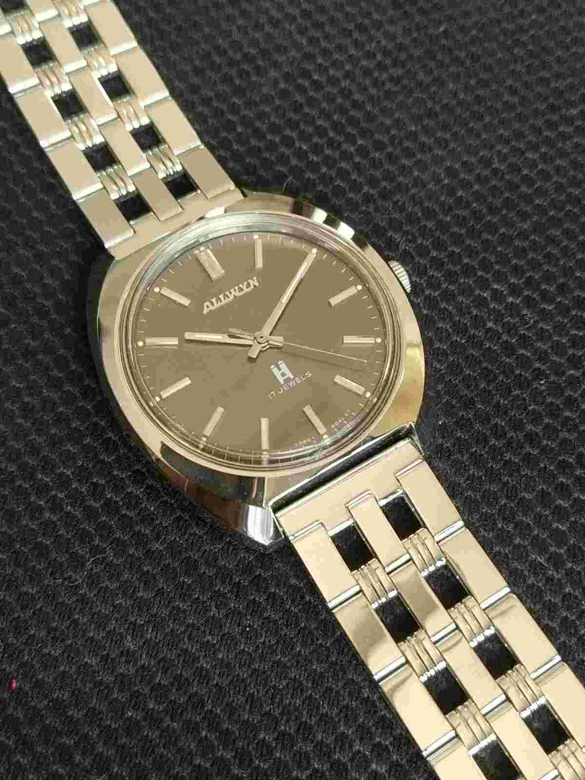 NOS Allwyn Hand wound vintage Men's Watch*new old stock*Retro*FedEx*Indian