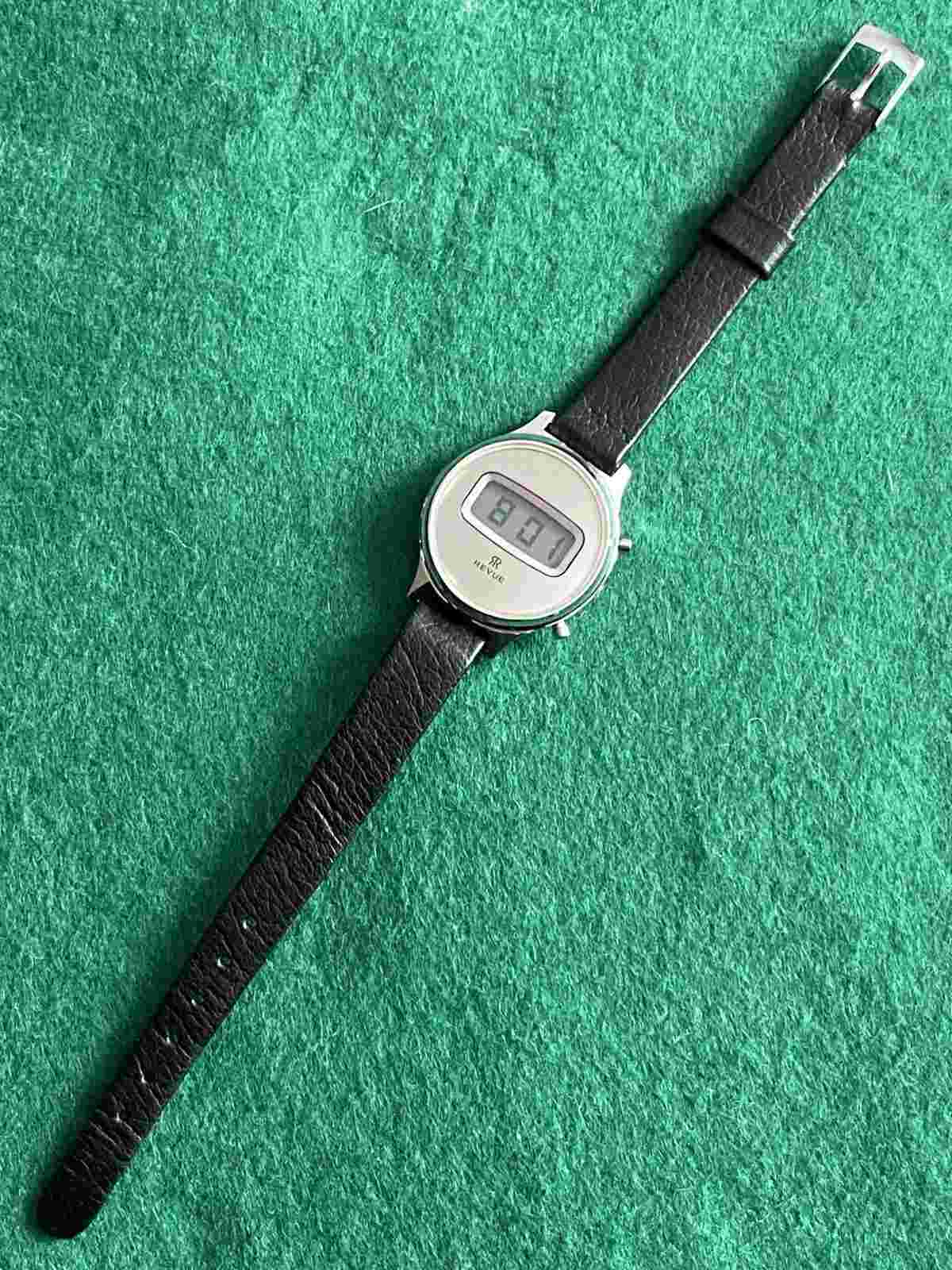 RARE Vintage Revue Watch, Digital, Old Stock Brand New