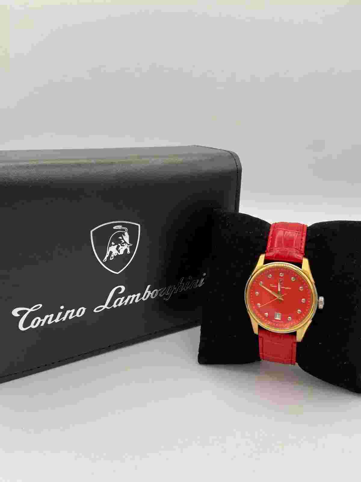 Tonino Lamborghini Women's Watch Red Face with Diamond EN035DL.304
