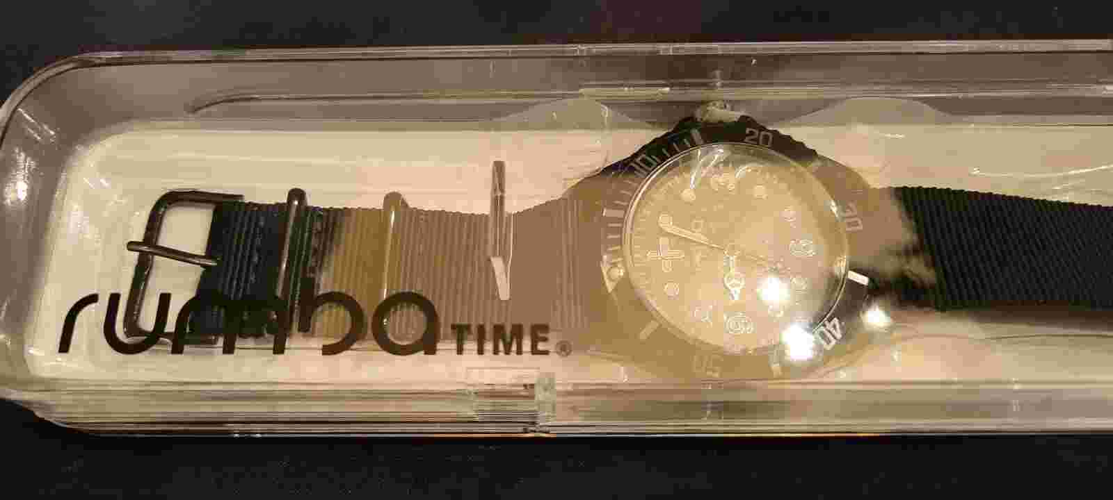 Rumba Time Perry Collection Black Watch in Case - NOS