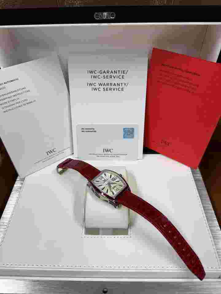IWC Da Vinci Automatic WEISSGOLD 105 RUBIN BAGUETTEN NEU FULL SET