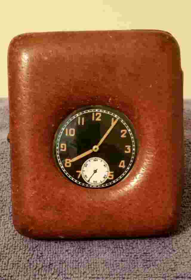 Leonidas GSTP British Military Pocketwatch RARE WWII Broad Arrow Pocketwatch w/original case