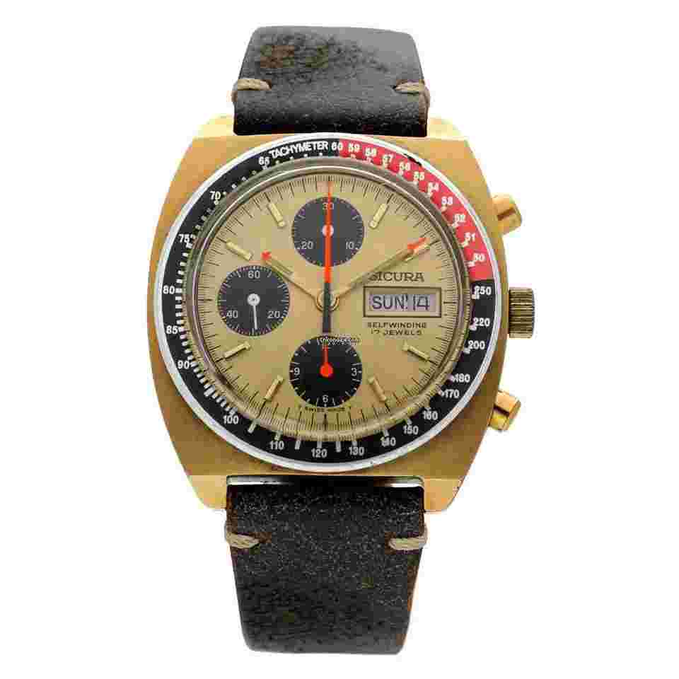Sicura
Vintage Sicura Chronograph Day/Date Brown Leather Swiss Automatic Men's Watch