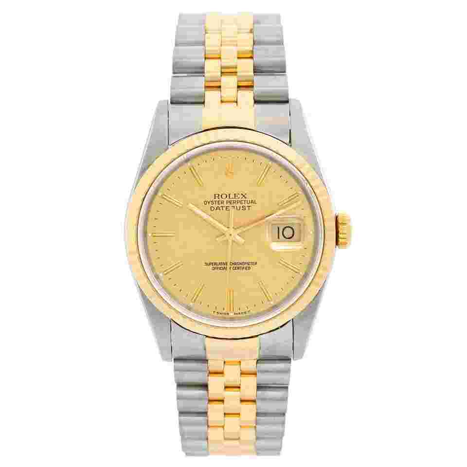 Rolex Datejust 36
Steel & 18k Yellow Gold Men's 2-Tone Watch 16233