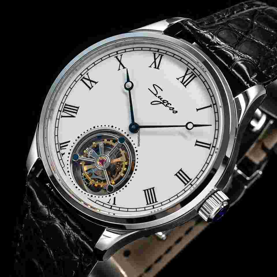 Sea-Gull
                           
                                 Sugess Tourbillon Master Enamel Dial Seagull ST8230 Tourbillon Movement Watch SU8230RSW