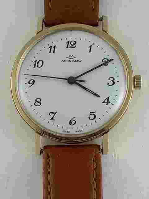 Movado Kingmatic
Automatic Solid 14K Gold Screw Case Back Vintage Swiss Made