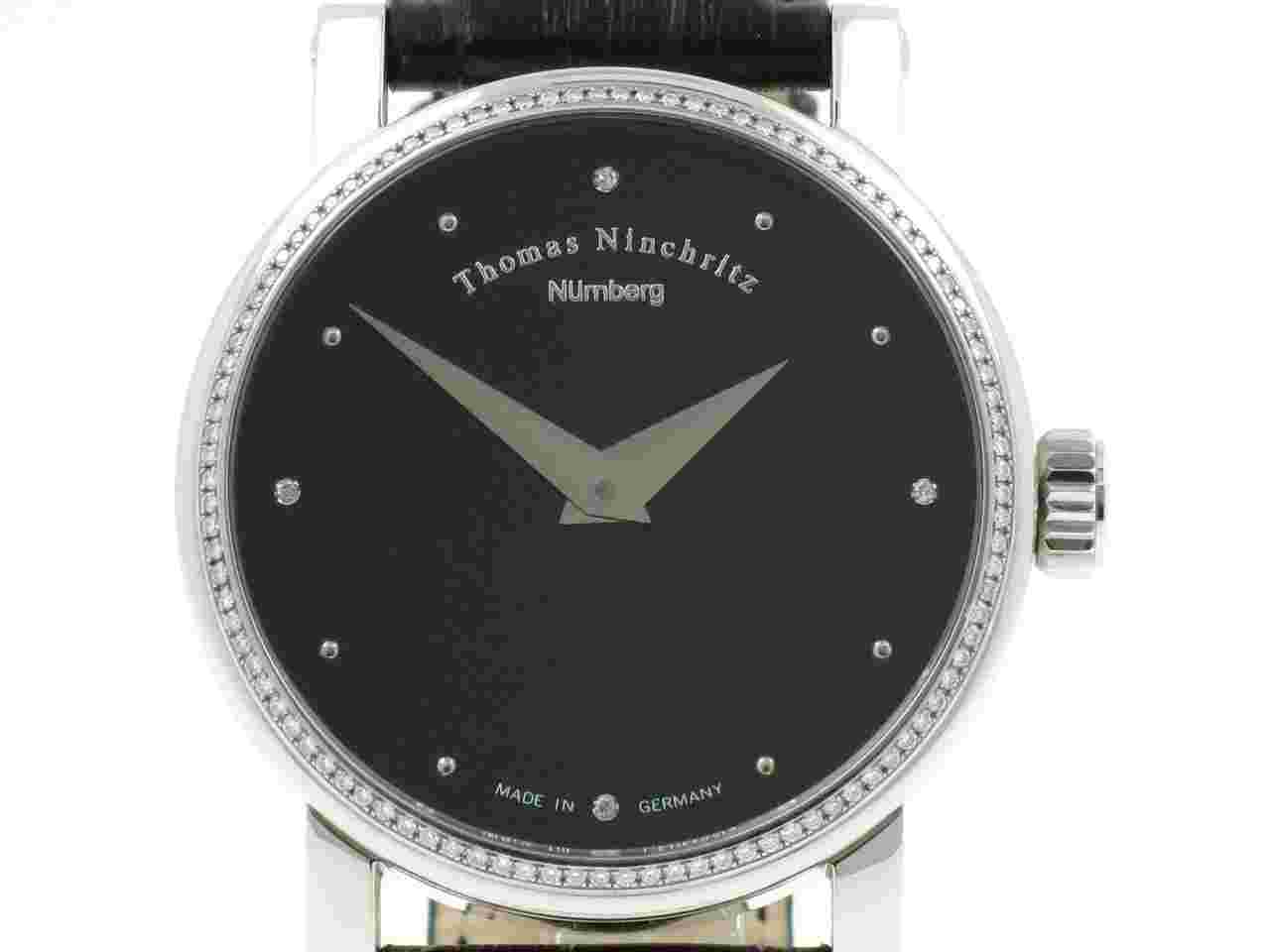 Thomas Ninchritz "Black & Diamonds" 1,04ct. diamonds in steel case New watch