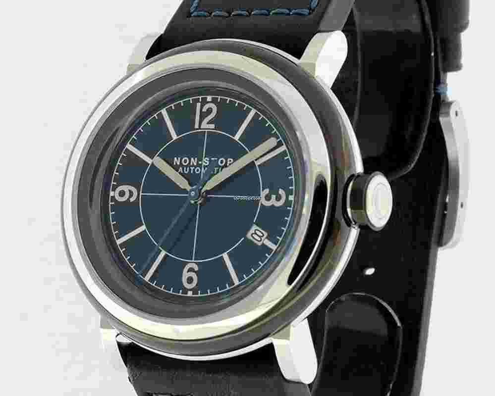 Non-Stop Watches Circle Black Navy T5 SURGICAL TITANIUM 45MM TWO YEAR WARRANTY
