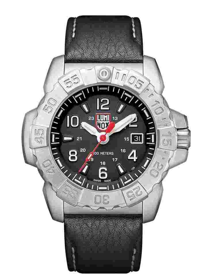 Luminox
Navy Seal XS.3251 Black Dial Stainless Steel Leather Quartz Mens Watch