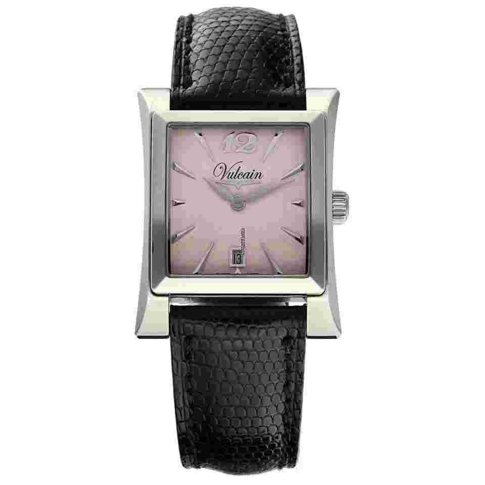Vulcain
Vulcanova 600120G85BAO901 Pink Dial Steel Square Quartz Women's Watch