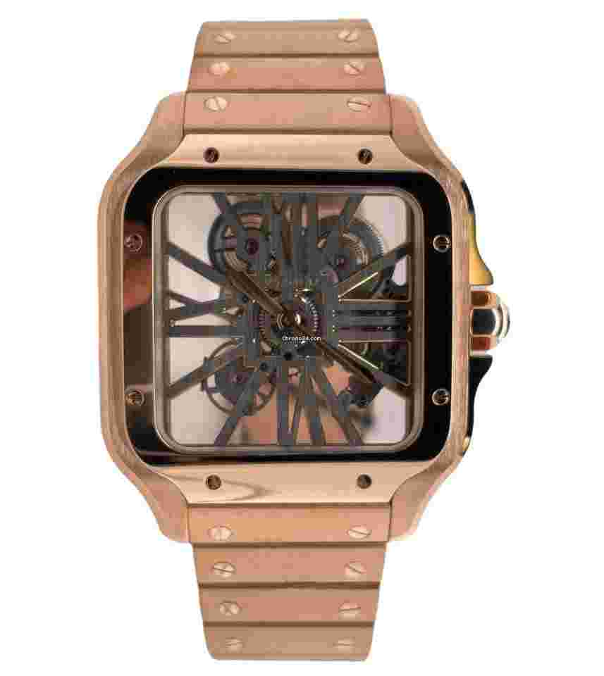 Cartier Santos
Skeleton WHSA0016 18k Rose Gold Watch Box/Papers RARE UNWORN