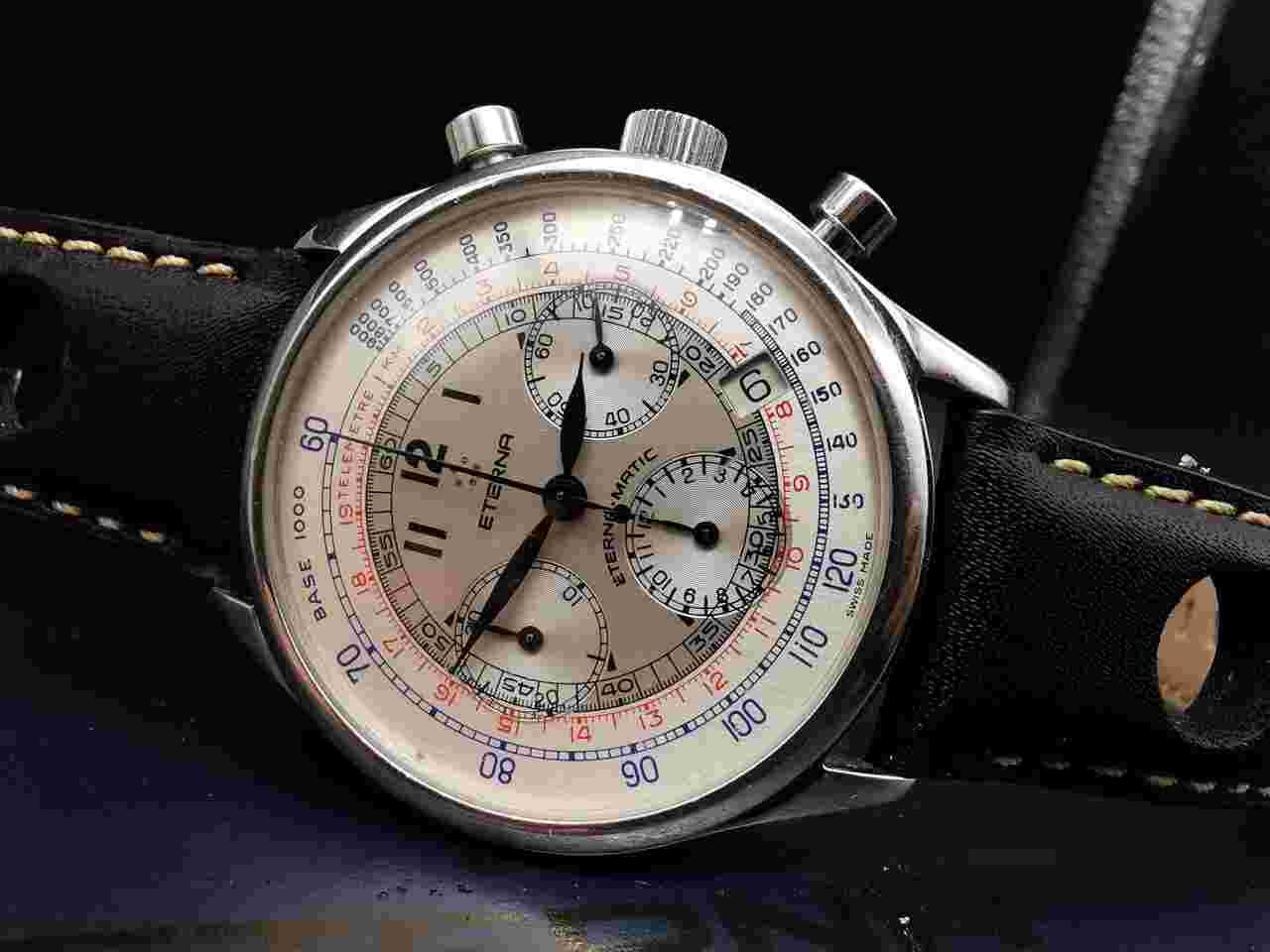 Eterna Heritage Pulsometer Cambridge Airforce Pulsometer - 8508.41 - 37.5mm - Steel - Automatic - FULL SET B&P 2000