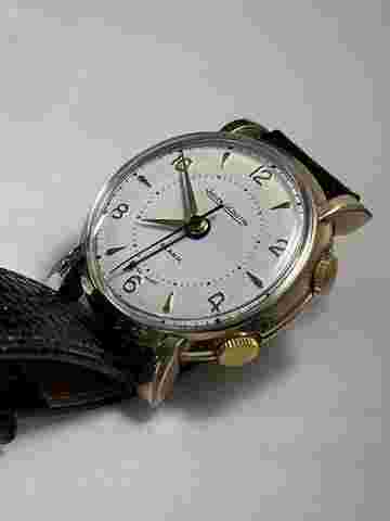 Jaeger-LeCoultre Memovox EUROPEAN Alarm 18K Gold Plated Vintage Just 2000 Was Produced Cal.601 Swiss