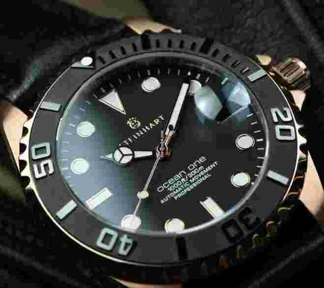 Steinhart Ocean 1
One PINK GOLD Ceramic Bezel Automatic Swiss Dive Watch 103-0746