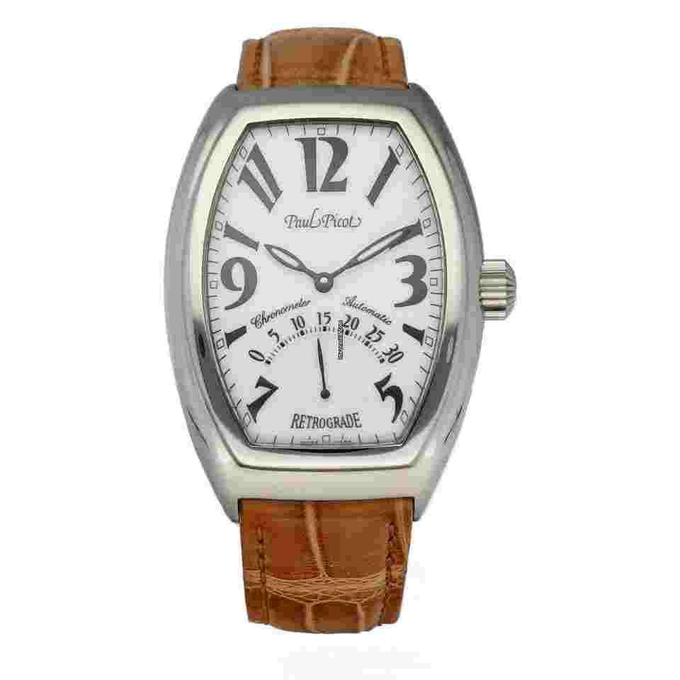Paul Picot Firshire
3000 0773.S Retrograde Tonneau Steel Automatic Men's Watch