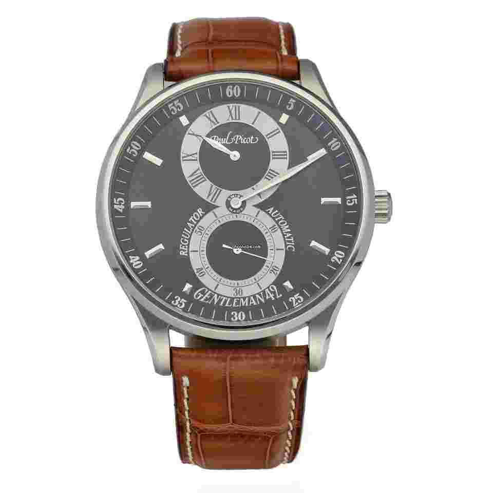Paul Picot Gentleman
4114 Gentleman 42 Regulator Steel 42mm Leather Automatic Men's Watch