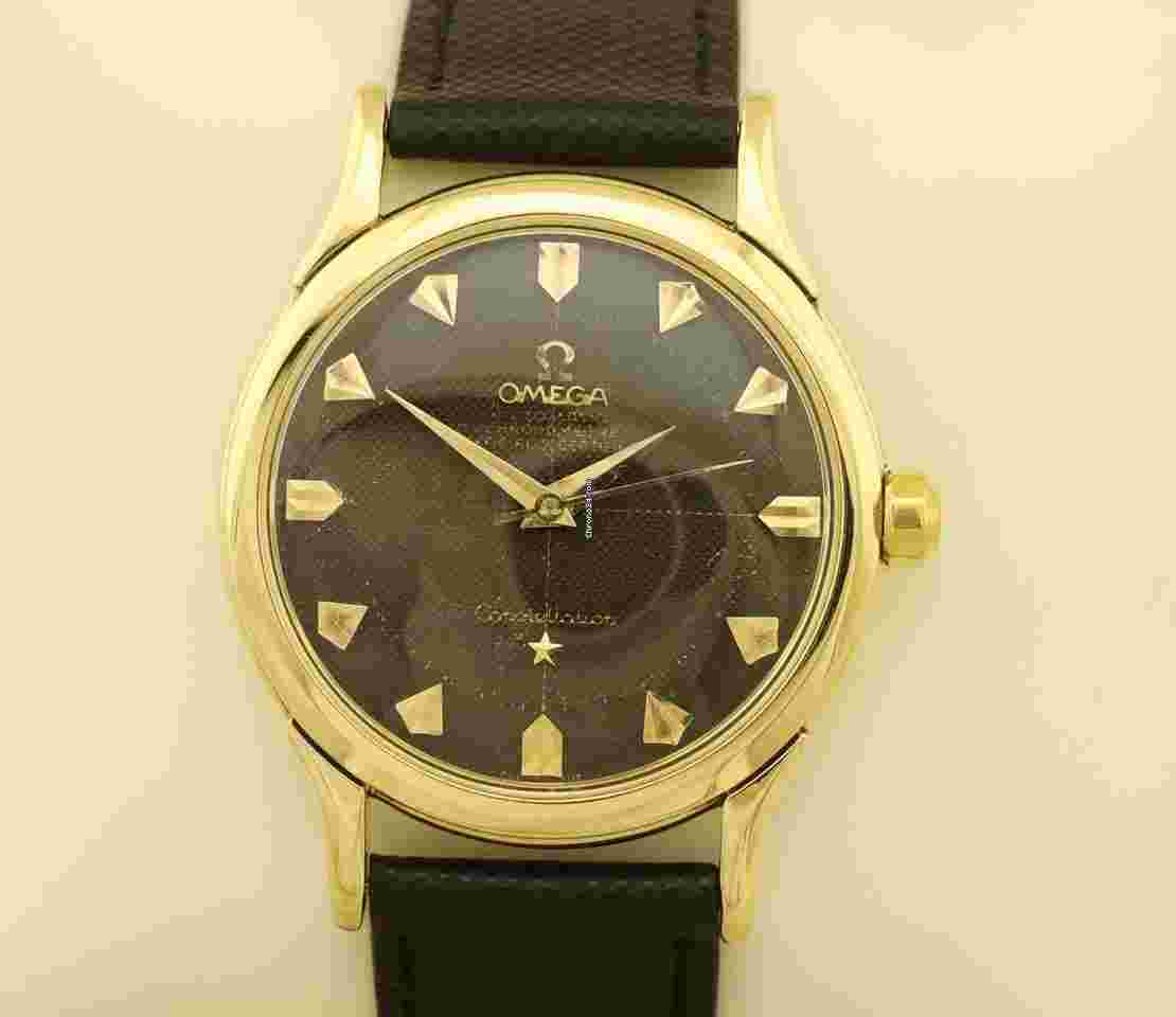 Omega Constellation
Pie Pan Guilloche 14K Gold Gelbgold Automatik Automatic Chronometer