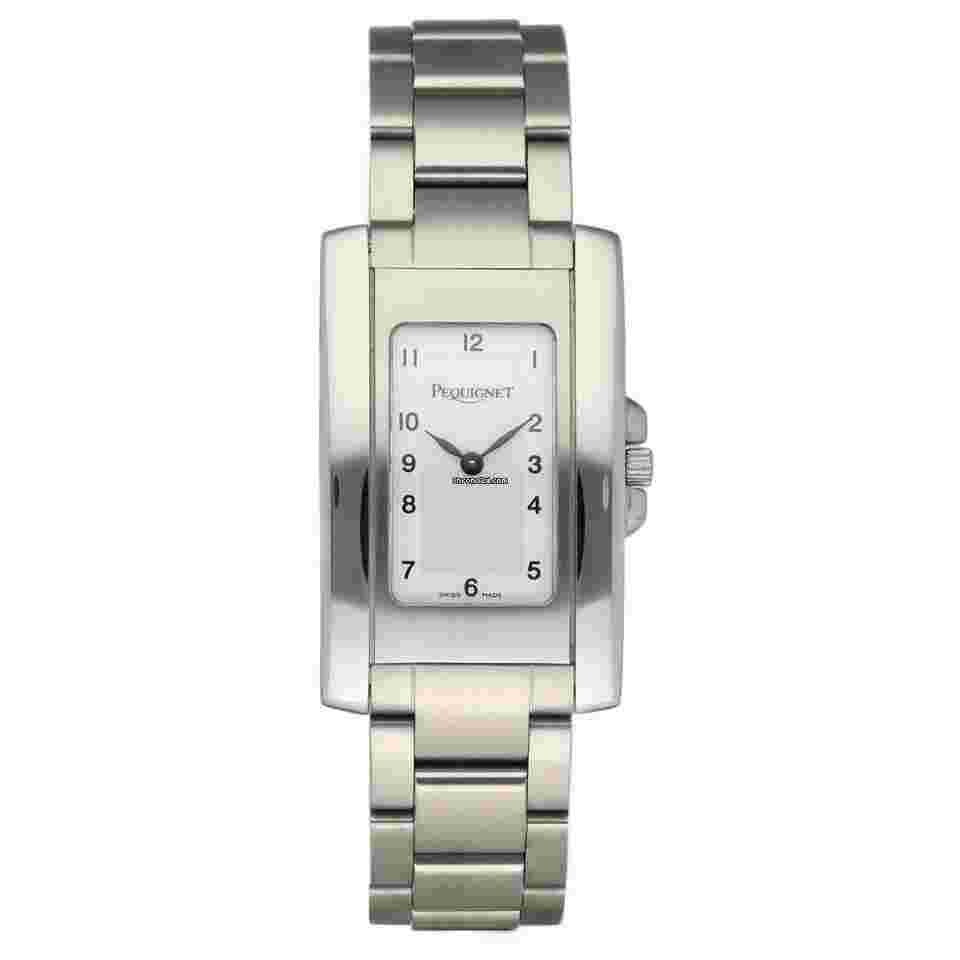 Pequignet
061 Tank 24 mm Stainless Steel White Arabic Dial Quartz Women's Watch