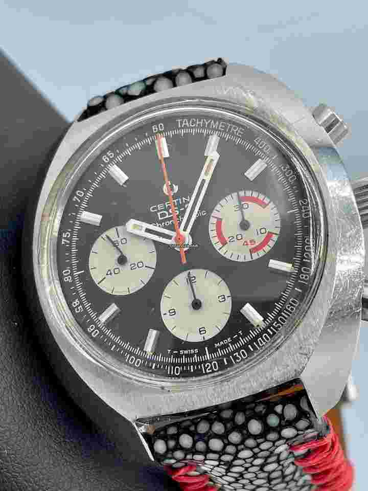 Certina DS-2
                           
                                 Vintage Certina Chronolympic DS2 Chronograph Swiss Valjoux 72 Manual Wind 43mm
