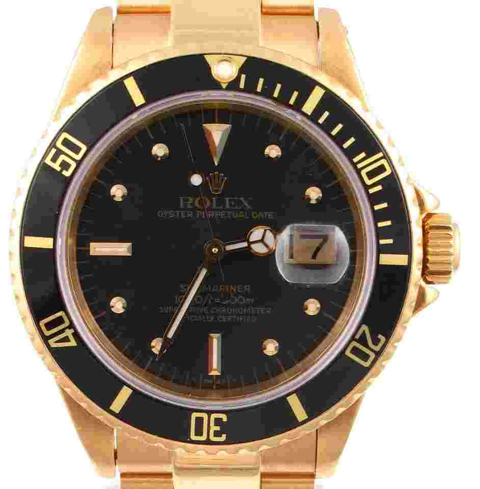 Rolex Submariner Date
1980 Yellow Gold Submariner Date Black Nipple Dial Black Bezel Oyster Band