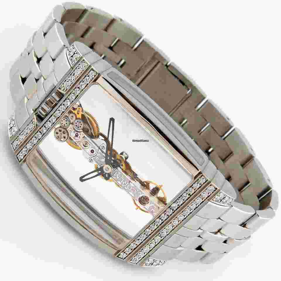 Corum Golden Bridge
50th Anniversary Limited Edition 18K White Gold Bracelet & Diamonds w B&P