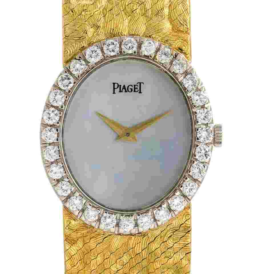 Piaget
9814 18k Yellow Gold Mother Of Pearl Dial Diamond Watch