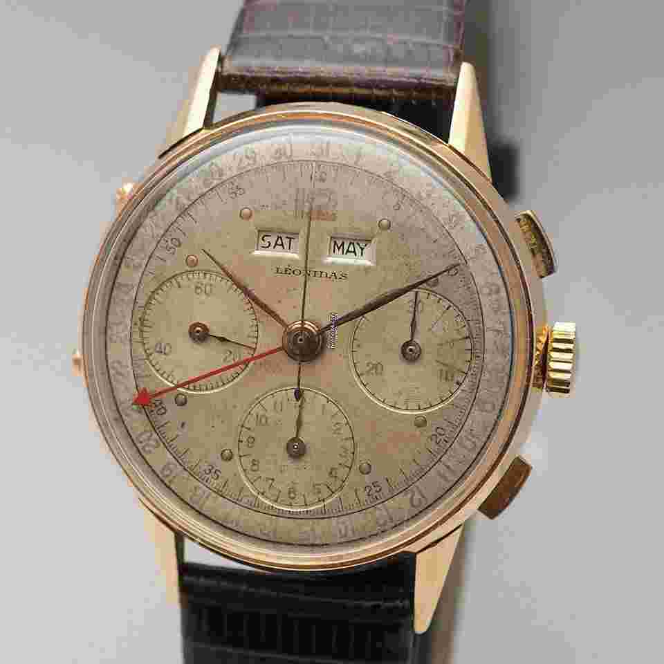 Leonidas
                           
                                 Triple Calendar Chrono 18k Rosegold Valjoux Cal.72c