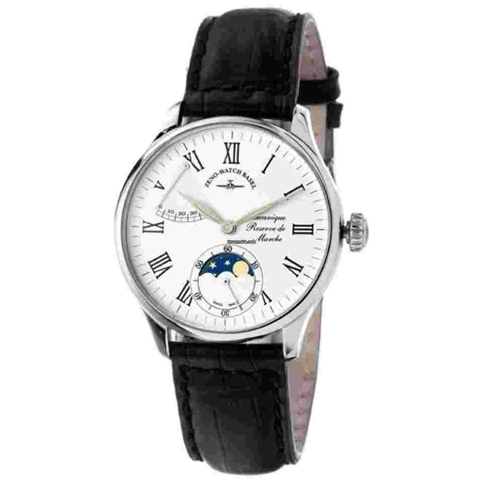 Zeno-Watch Basel
Godat II Roma Power Reserve Moon Phase ivory Swiss Men's Watch 6274PRL-IVO-ROM