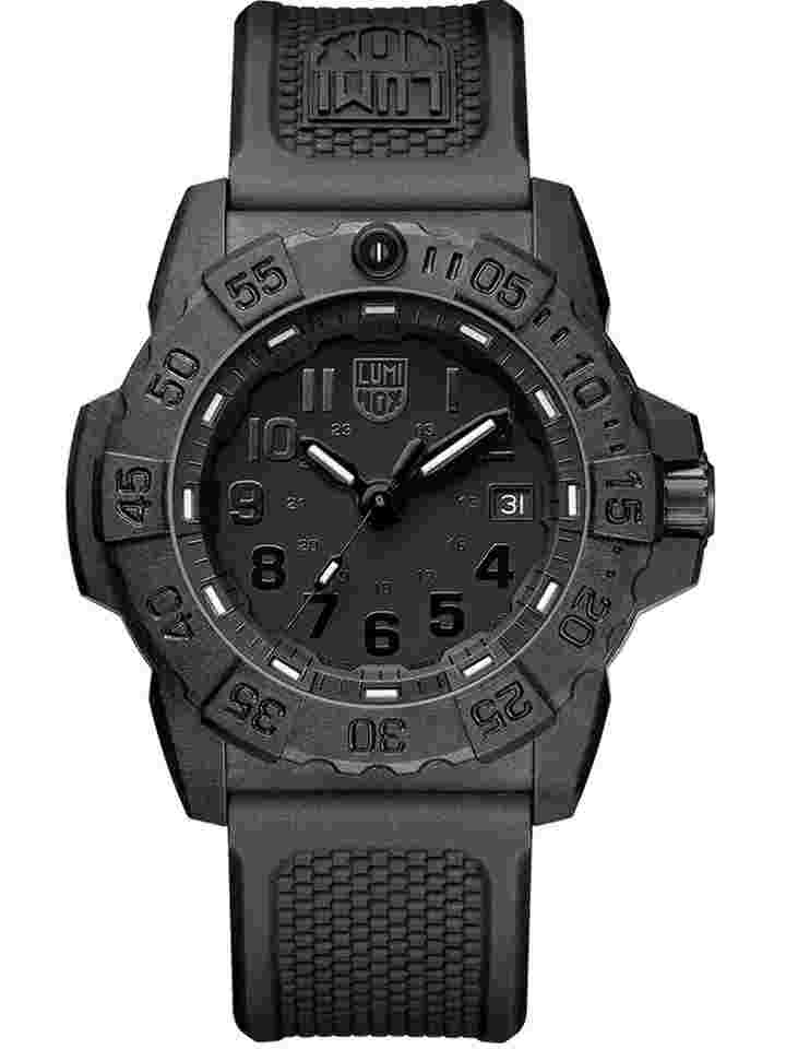 Luminox
Navy Seal XS.3501.BO.F 45mm Blackout Carbon Rubber Quartz Men's Watch