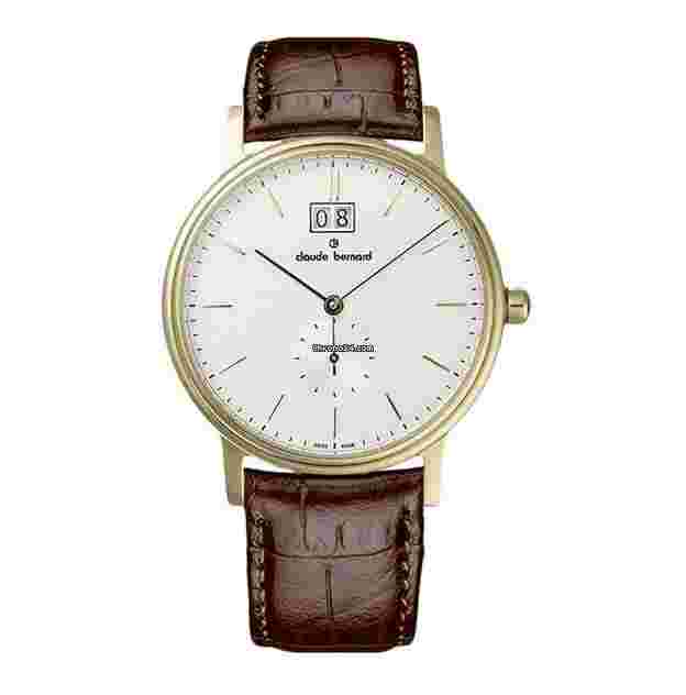 Claude Bernard
64010 37J AID Classic Gents Gold PVD Brown Leather Date Men's Watch