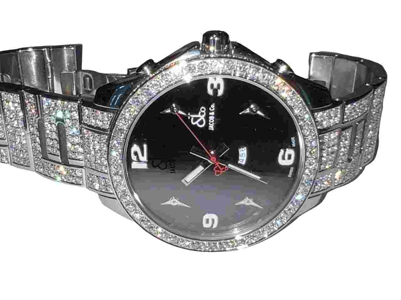 Jacob & Co.
JC 47mm Stainless Steel Diamonds
