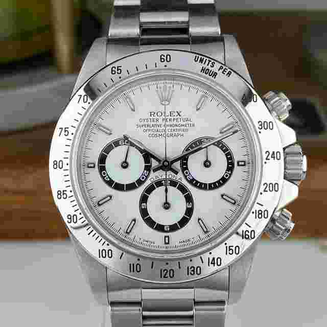 Rolex Daytona 1997 Rolex Daytona 16520 Zenith White Dial Unpolished Great Condition