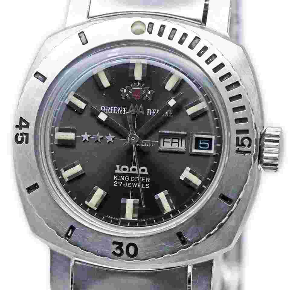 Orient Automatic Men King Diver 1000 Original Dial Cb.349-11340 Watch Tk2057