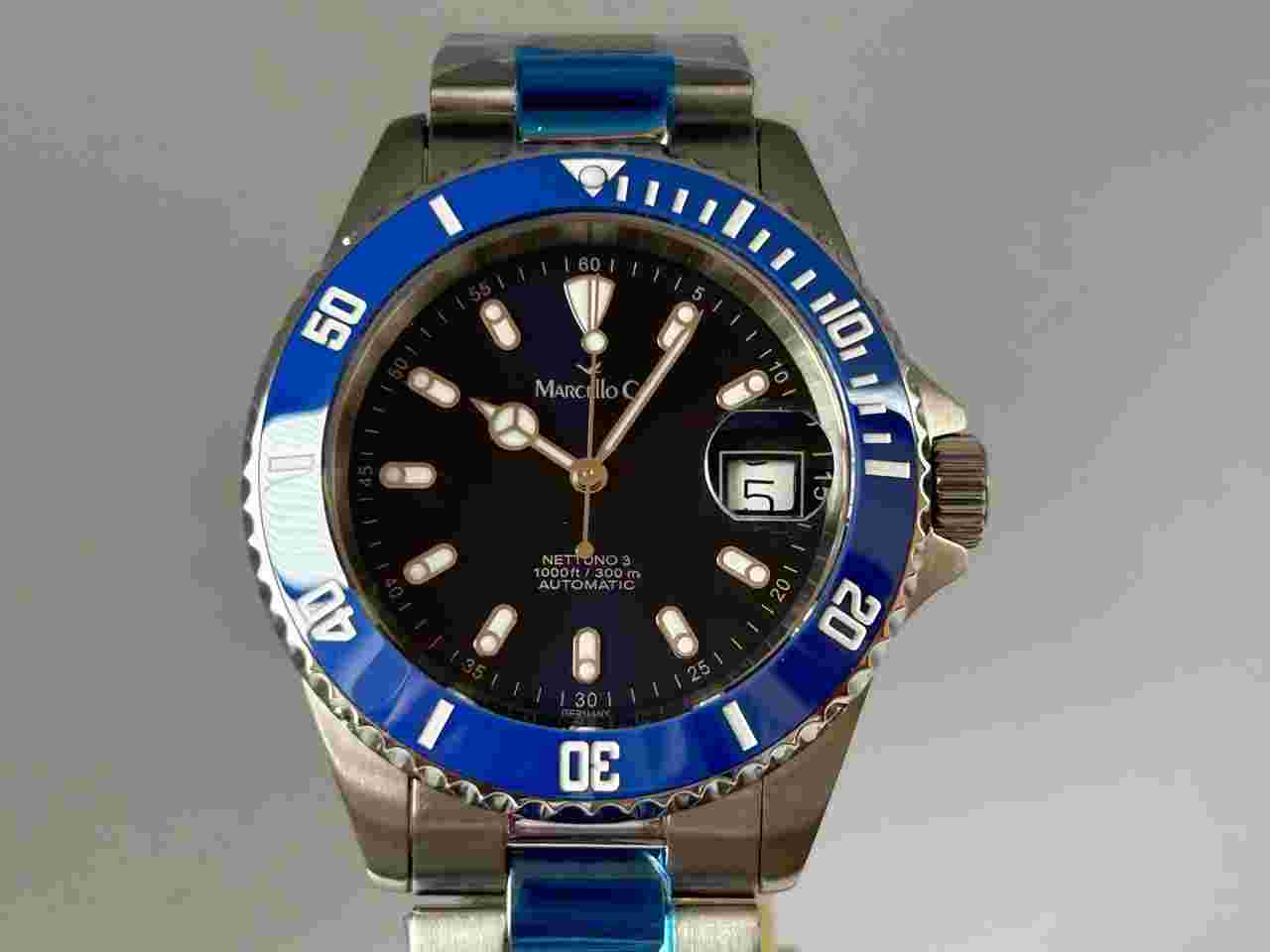 Marcello C. Nettuno 3 Blue Dial 2028.1
