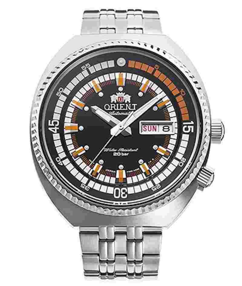 Orient Mako Neo Classic Sports RA-AA0E05B 43.5mm 200m WR automatic men’s watch stainless steel Classic Sports RA-AA0E05B 43.5mm 200m WR