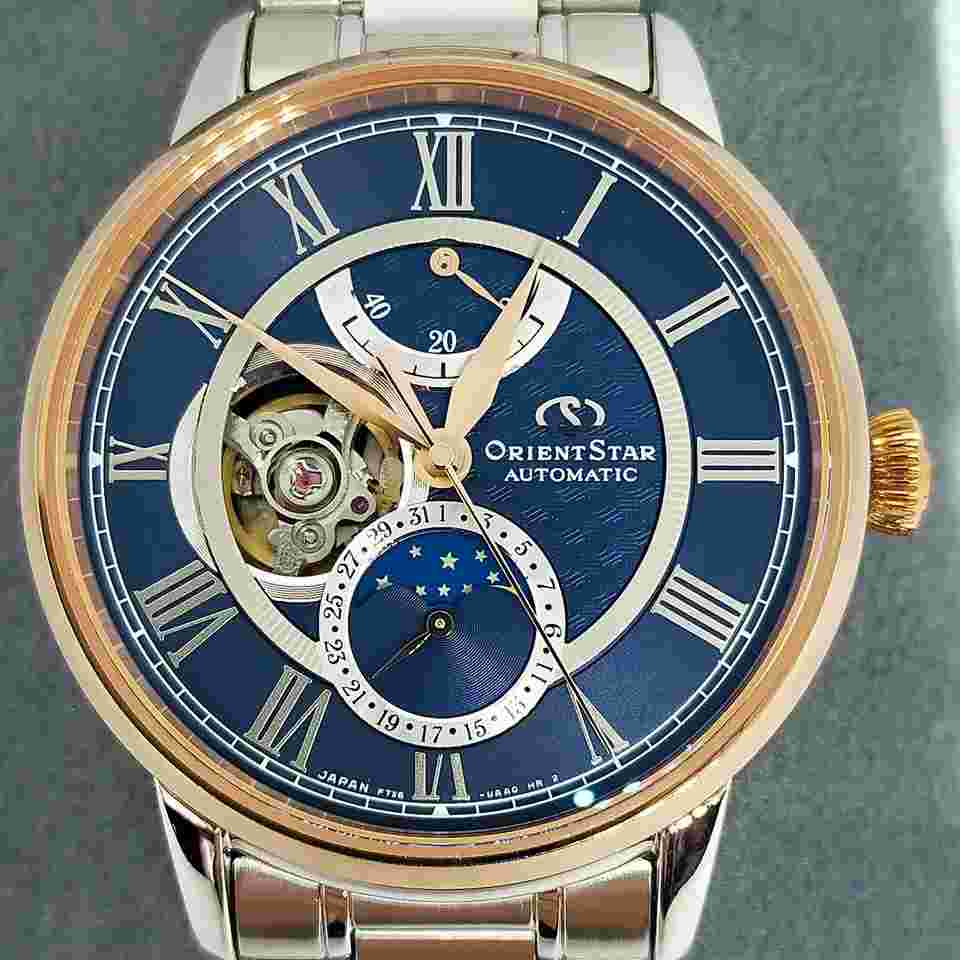 Orient Ster CLASSIC COLLECTION MOON PHASE RK-AM0010L Blue