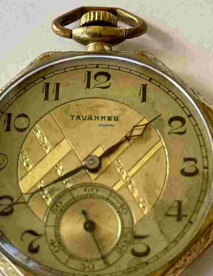 Tavannes
Art Deco GF Pocket Watch Chronometer 3 Adjustments 2 Levels Dial Swiss Made