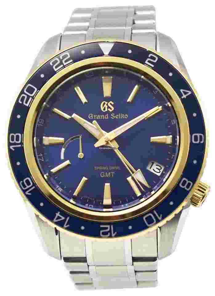 Grand Seiko Sport Collection
Spring Drive GMT 44mm in Steel on Steel Bracelet with Blue Dial