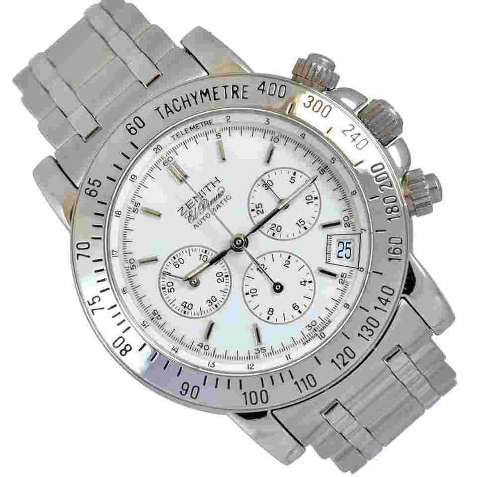 Zenith El Primero Chronograph
Rainbow white dial 2000’s