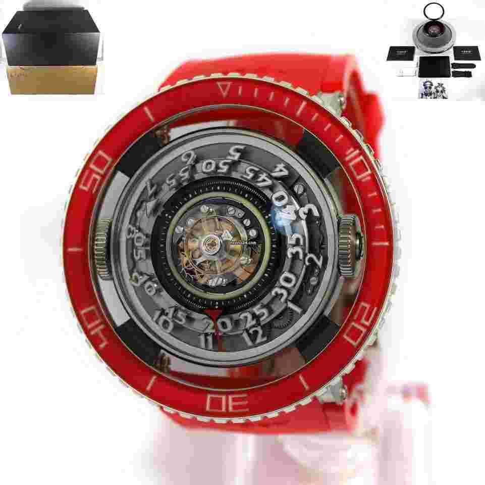 Mb&f
HM7 Aquapod Platinum Red Tourbillon 70.PBL.B Limited Edition Box Papers
