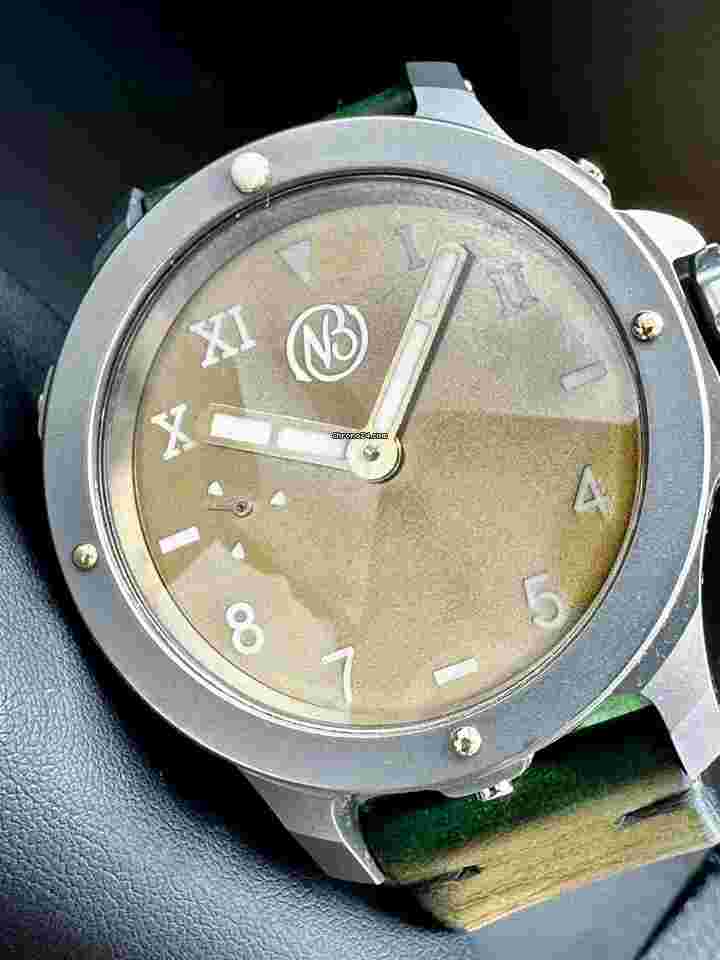 Ennebi
                           
                                 FONDALE TOSCANA 9663 TITANIUM SWISS GOLD ITALIAN DIVER 1000M 47MM UNITAS