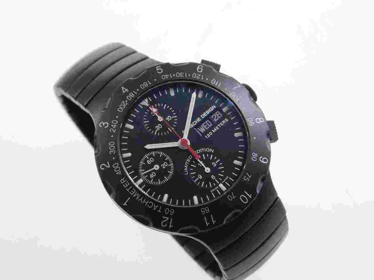 Eterna Porsche Design Chronograph Titan Ref 6500.12.41 mit original Papieren