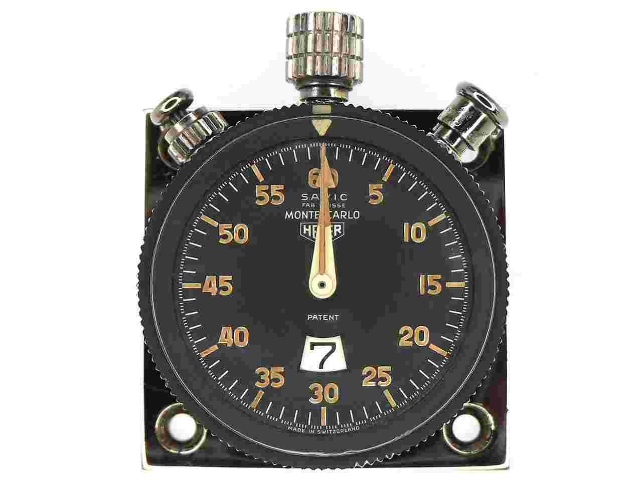 Heuer Vintage SAVIC Three-button Monte-Carlo Stopwatch from 60s