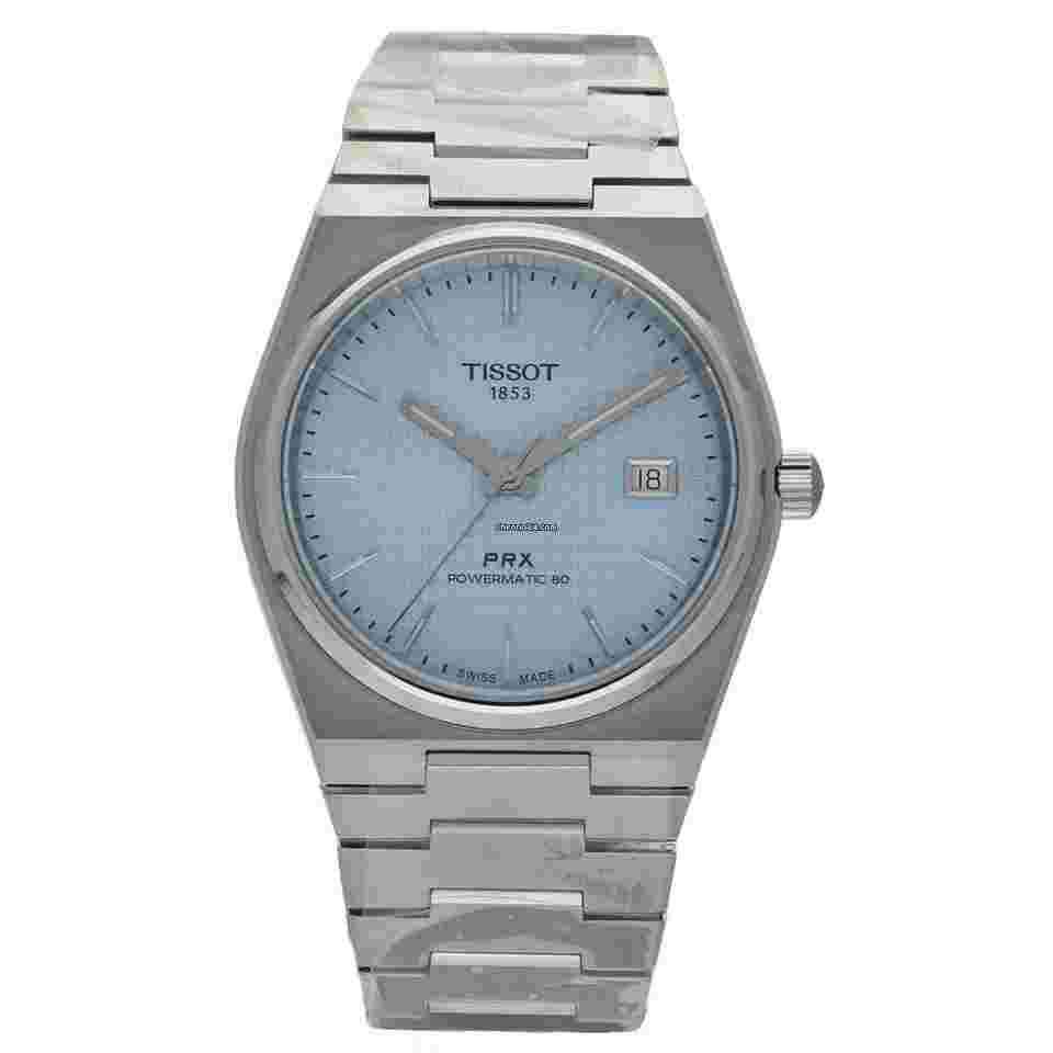Tissot PRX Powermatic 80
T137.407.11.351.00 Powermatic 80 Ice Blue Dial 40mm Steel Men's Watch