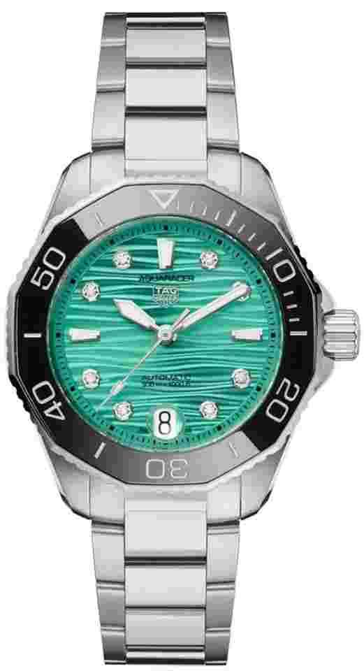 TAG Heuer Aquaracer Lady
Automatic 36mm Turqoise Wavy Lacquered Dial Ladies Watch