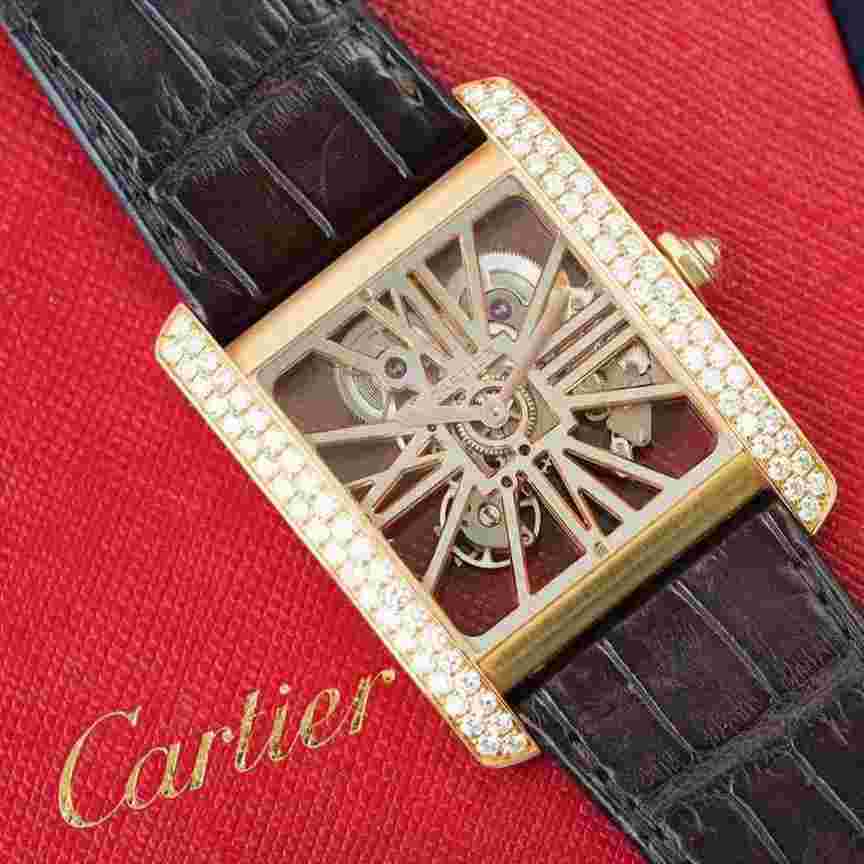 Cartier Tank MC HPI00715,Rose Gold Diamond,34.5X43.8MM